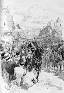 General Boulanger trat offiziell in Clermont-Ferrand 1887 ein von French School