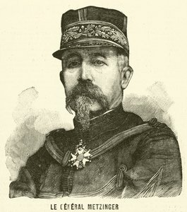 General Leon Frederic Hubert Metzinger, französischer Soldat von French School