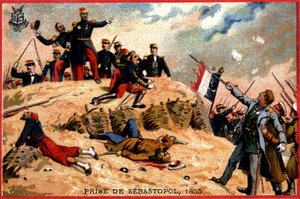 General Pelissier bei der Eroberung von Sewastopol