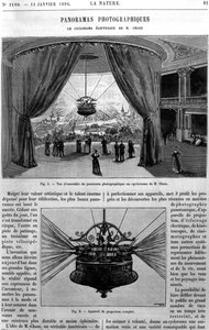 Gesamtansicht des Chase Electric Cyclorama, aus La Nature, 1896 von French School