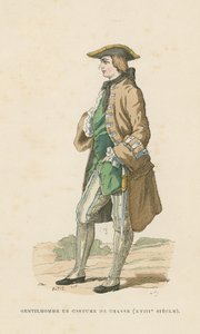 Herr im Jagdkleid, 18. Jahrhundert von French School