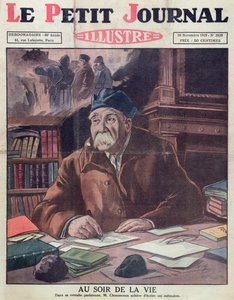 Georges Clemenceau (1841-1929) im Alter, Titelbild von Le Petit Journal, 10. November 1929 von French School