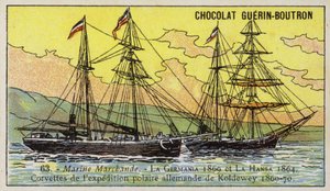 Germania und Hansa, Schiffe der deutschen Nordpol-Expedition von Carl Koldewey von French School