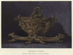 Vergoldete Suppenschüssel von French School