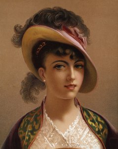 Mädchen mit rosa Hut