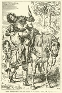 Goetz de Berlichingen, Akt V, Goetz verletzt und von Zigeunern gerettet von French School