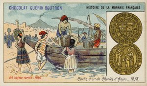 Goldcarlin von Karl von Anjou von French School