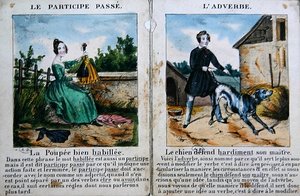 Grammatikbuch für Kinder, ca. 1850 von French School