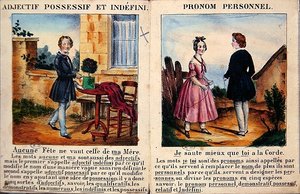 Grammatikbuch für Kinder, ca. 1850 von French School