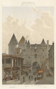 Grand Chatelet, Blick von der Rue St Denis, 1800 von French School