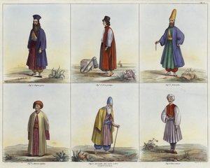 Griechische Kostüme von French School