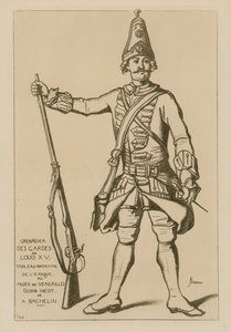 Grenadier der Wachen von Ludwig XV. von French School