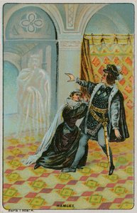 Hamlet - der Geist von Hamlets Vater erscheint von French School