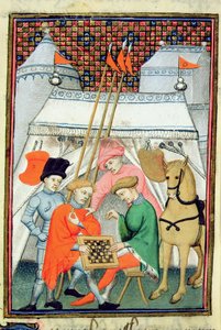 Odysseus spielt Schach, Pariser Kopie, c.1410-15 von French School