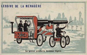 Schwere Artillerie wird leicht von French School