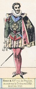 Heinrich IV., 63. König von Frankreich, bestieg den Thron 1589, gestorben 1610 von French School