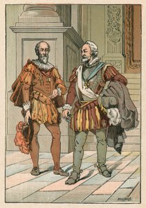 Heinrich IV und Sully von French School
