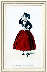 Henriette Sontag, deutsche Sopranistin, in Donizettis La fille du régiment