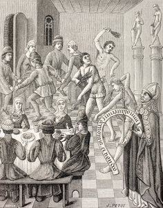 Häresie der Geißler, um 1880 (Lithografie) von French School