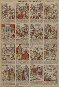Geschichte Frankreichs vom Tod Karls VIII. bis zum Massaker am Bartholomäustag (Farblitho) von French School