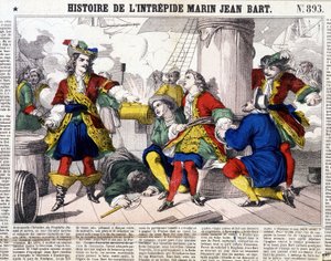 Geschichte des furchtlosen Seemanns Jean Bart - Bild von Epinal, 19. Jahrhundert