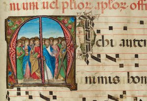 Heilige Apostel, Graduale, f.94 von French School