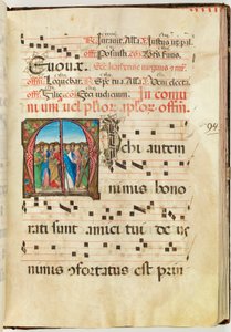 Heilige Apostel, Graduale, f.94 von French School