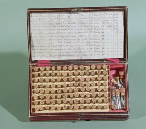 Homöopathischer Medizinkoffer, 2. Hälfte des 19. Jahrhunderts