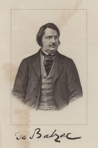 Honoré de Balzac, französischer Romanautor und Dramatiker von French School