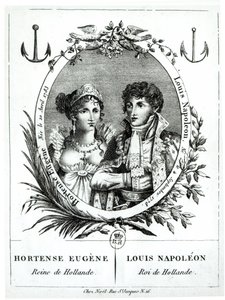 Hortense de Beauharnais (1783-1837) und Louis-Napoleon Bonaparte (1778-1846) von French School