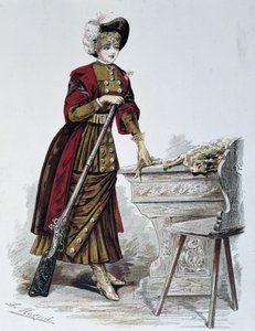 Jagd, Frau - in „La Nouvelle Mode“, September 1898