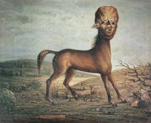 Hydrozephale Stute, geboren am 21. Januar 1821, 1835 von French School