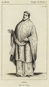 IX Jahrhundert, Herrschaft von Karl II., Odon, Abt von Cluny von French School