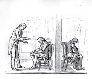 Illustration aus du Potets Werk über Tiermagnetismus, 1863 von French School