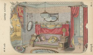 Illustration aus dem Innenarchitektur-Produktkatalog von A R & Cie, Frankreich