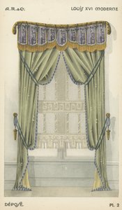 Illustration aus dem Innenarchitektur-Produktkatalog von A R & Cie, Frankreich von French School