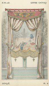 Illustration aus dem Innenarchitektur-Produktkatalog von A R & Cie, Frankreich von French School