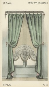 Illustration aus dem Innenarchitektur-Produktkatalog von A R & Cie, Frankreich von French School