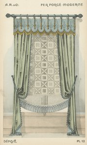 Illustration aus dem Innenarchitektur-Produktkatalog von A R & Cie, Frankreich von French School
