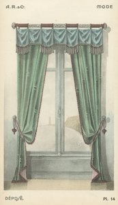 Illustration aus dem Innenarchitektur-Produktkatalog von A R & Cie, Frankreich von French School