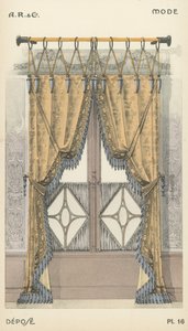 Illustration aus dem Innenarchitektur-Produktkatalog von A R & Cie, Frankreich von French School
