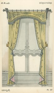 Illustration aus dem Innenarchitektur-Produktkatalog von A R & Cie, Frankreich von French School