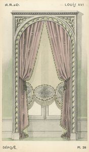 Illustration aus dem Innenarchitektur-Produktkatalog von A R & Cie, Frankreich von French School