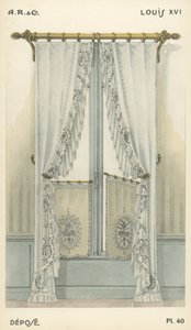 Illustration aus dem Innenarchitektur-Produktkatalog von A R & Cie, Frankreich von French School