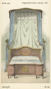 Illustration aus dem Innenarchitektur-Produktkatalog von A R & Cie, Frankreich von French School