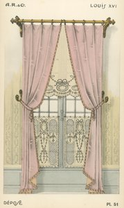 Illustration aus dem Innenarchitektur-Produktkatalog von A R & Cie, Frankreich von French School