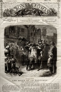 Illustration aus dem Roman „Die Tausend und ein Phantom“ von Alexandre Dumas père, erschienen in „Die guten Romane“ vom 28.03.1865