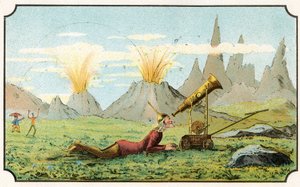 Illustration des Buches "Reise zum Mond vor 1900" von A. de Ville-d