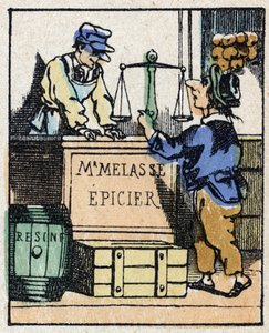 Illustration zu dem Märchen „Wahrhaftige Geschichte von Jeannot Serinet“. Holzstich von Imagery Pellerin - Epinal, sd. Ende des 19. Jahrhunderts. von French School