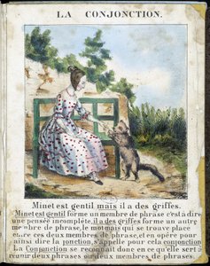 In „La grammaire en images“, Heftalbum, um 1850 von French School